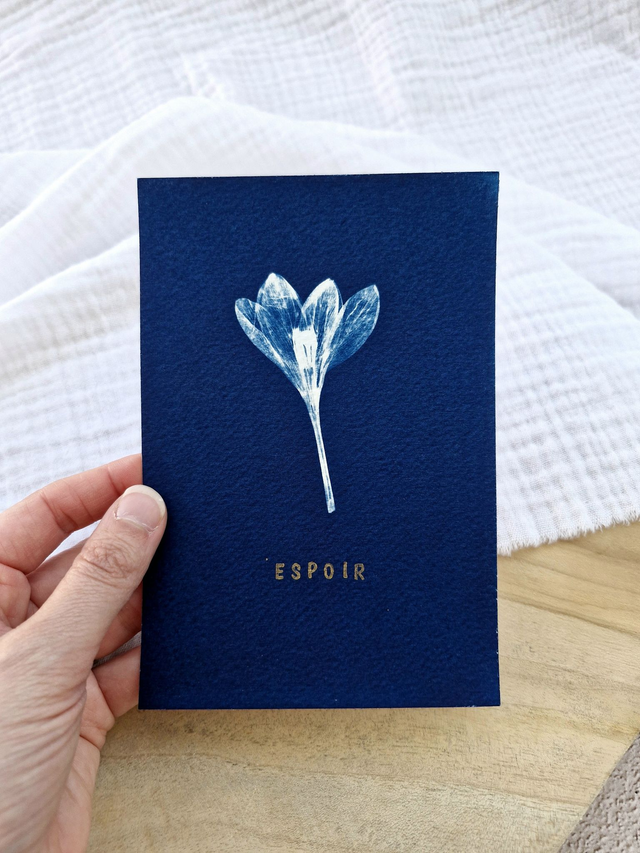 Mini CyanÔ - Carte - Crocus "Espoir"