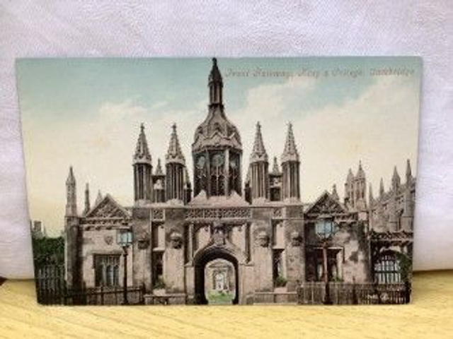 Front Gateway. King's College, Cambridge, Valentine's Series Postcard. Our Ref No. R276 £2.50