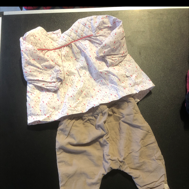 Ensemble Blouse et pantalon velours Obaibi 