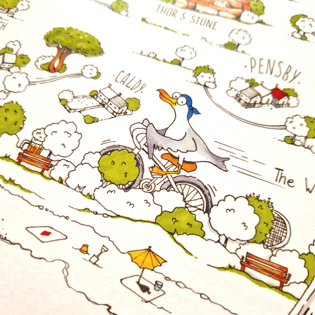 Map of Wirral / poster