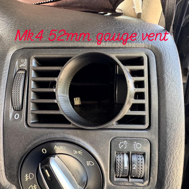 VW mk4 52mm Gauge Vent
