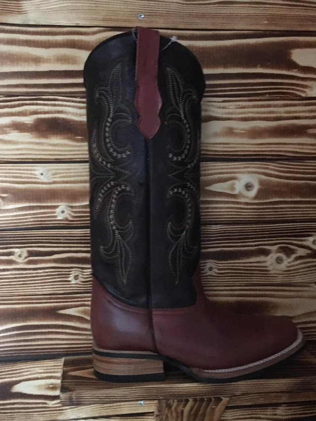 Bull´s Eye Square toe High shaft Dark chestnut/Dark brown