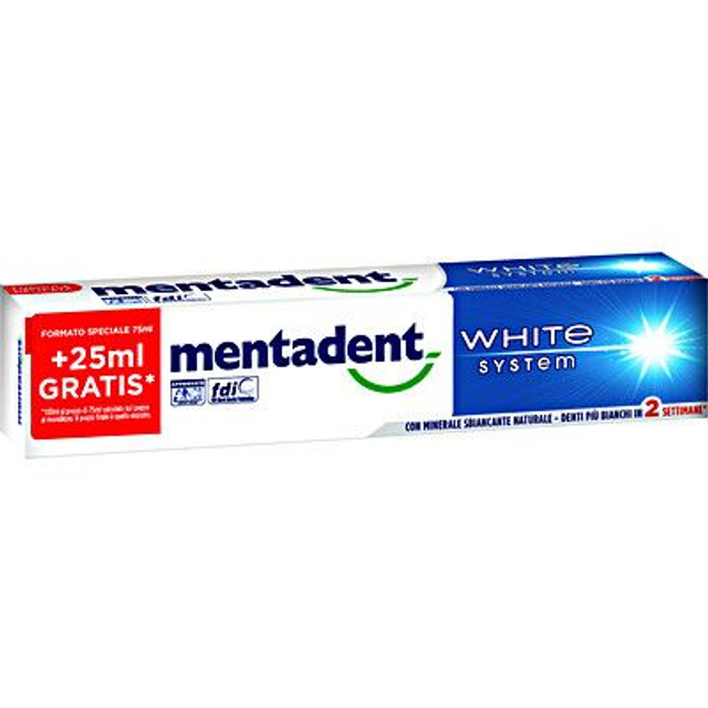 MENTADENT DENTIFRICIO WHITE SYSTEM