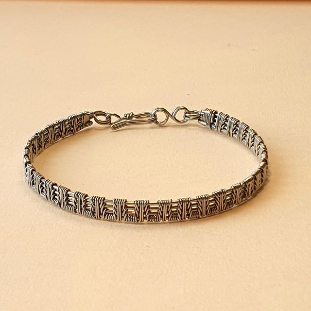 Bracelet tissé motif "Epis"