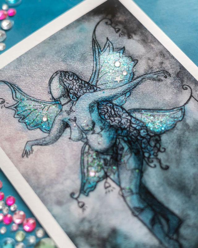 Tirage illustration "Moonlight Fairy" non encadré