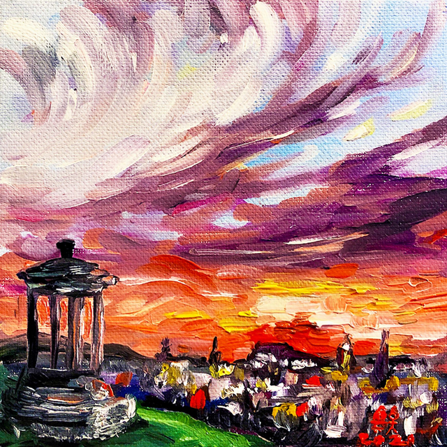 X4 Prints - Calton Hill, Edinburgh 8"x8" (£7.50 a unit)