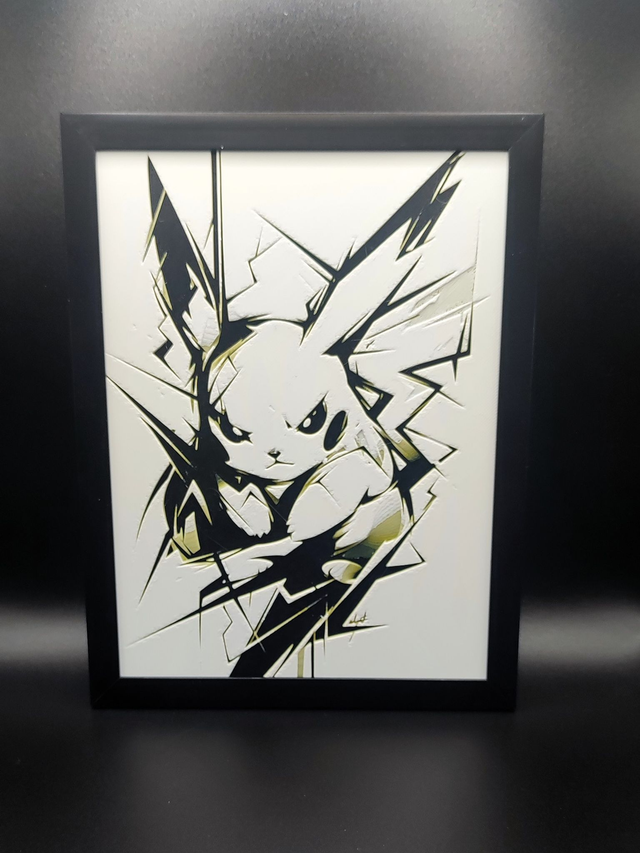 Cadre décoratif 3D personnalisé – 15×20 cm - Manga Electrique
