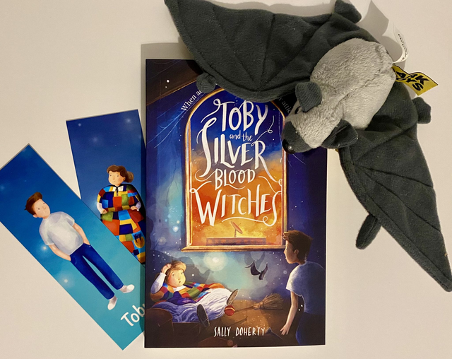 Book, bat and bookmark 