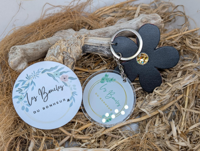 Porte clés Les boucles du bonheur pc042