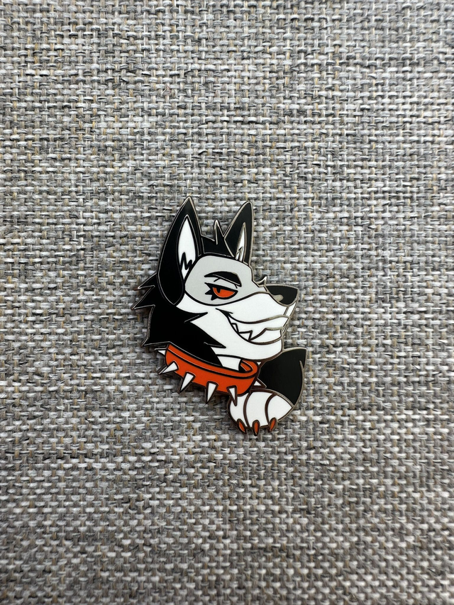 Angry Dog Pin