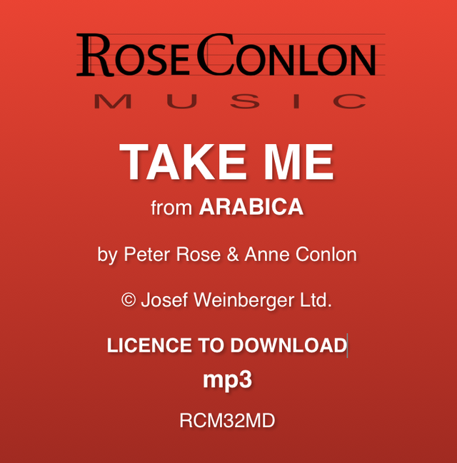 TAKE ME  (from Arabica by Peter Rose &amp; Anne Conlon)