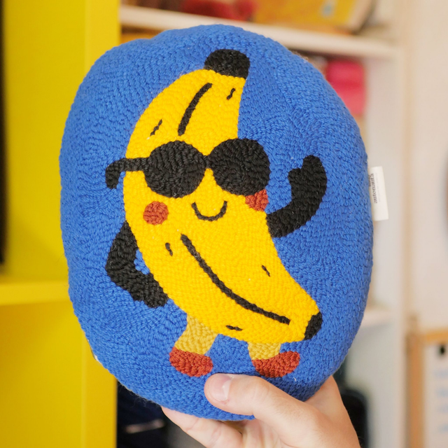 Mini coussin déco | Banane Bonjour