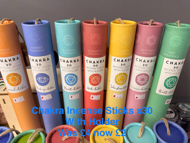 Chakra Incense Sticks with holder (random scent or specify in order)