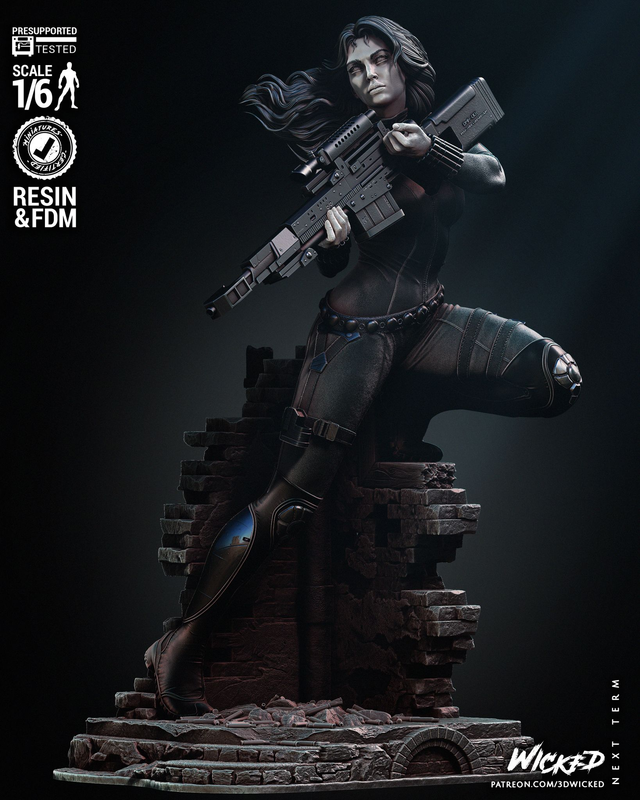 Statue BLACK WIDOW série Marvel comics