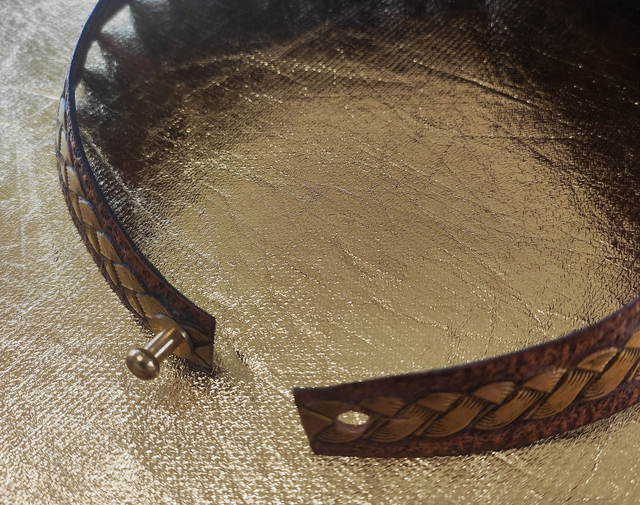 Collier en cuir médiéval fantasy - Ladyhawke