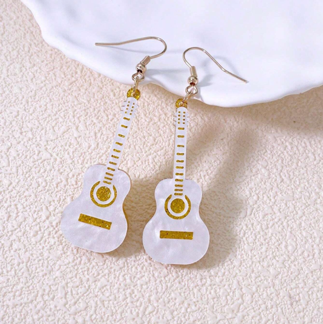 Boucles d’oreilles guitare