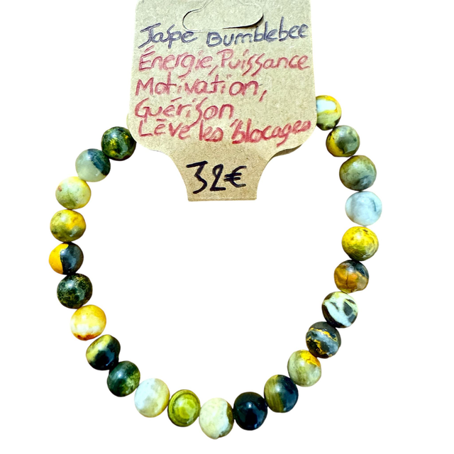Bracelet Jaspe Bumblebee ~ 6 mm 
