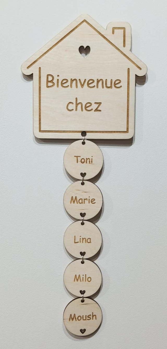 Décoration murale : BIENVENUE CHEZ ...