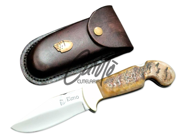 Canivete Sorocaba Elmo Inox Mosqueado Chifre Merino Argentino
