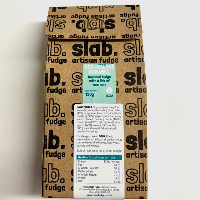Artisan Handmade Fudge - Vegan Sea Salted Caramel Gift Carton