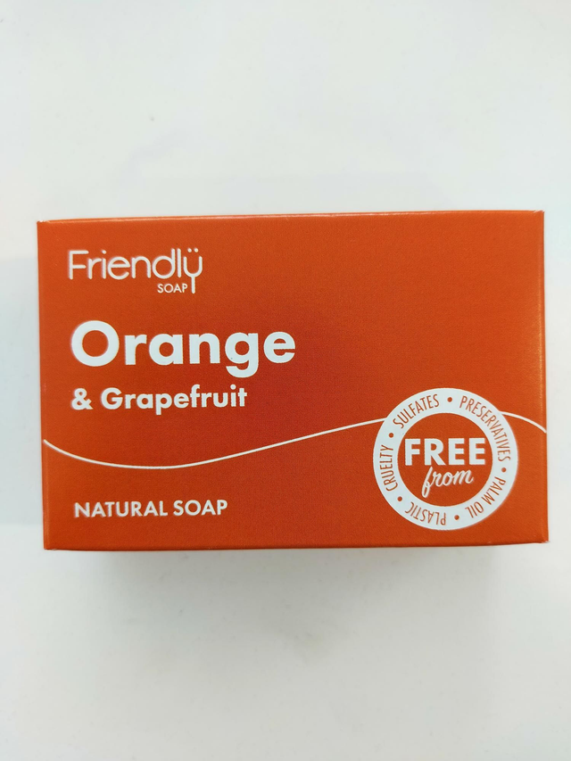 Friendly Soap  Orange &amp; Grapefruit Natural Soap 95g 33818
