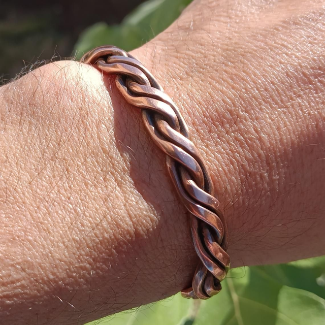 Bracelet en cuivre pur, anti inflammatoire et style