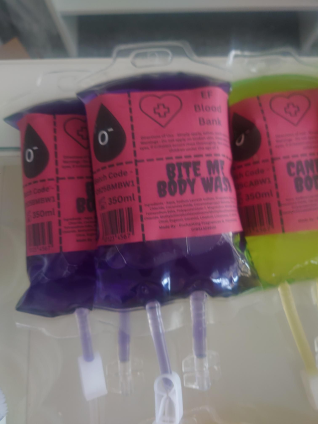 Body Wash Blood Bags