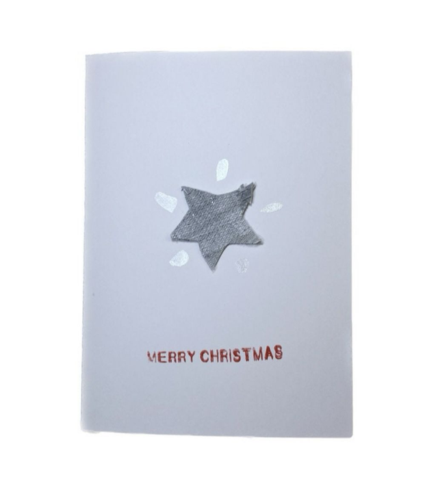&#039;Merry Christmas&#039; Star Card
