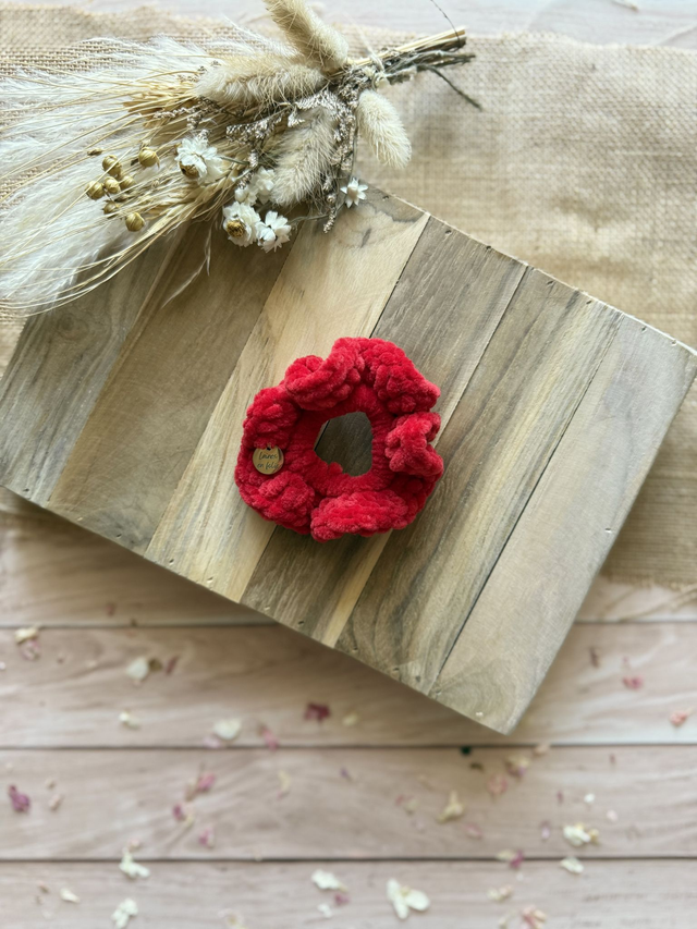 Chouchou tout doux rouge