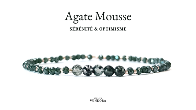 Bracelet | Agate Mousse - Éléments (B)