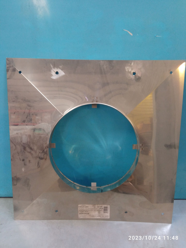 Plaque De Couronnement Renforcée 50 X 50 ( Boisseau 40 X 40 ) - D 230 - Inox - 2DIVPCIR5230