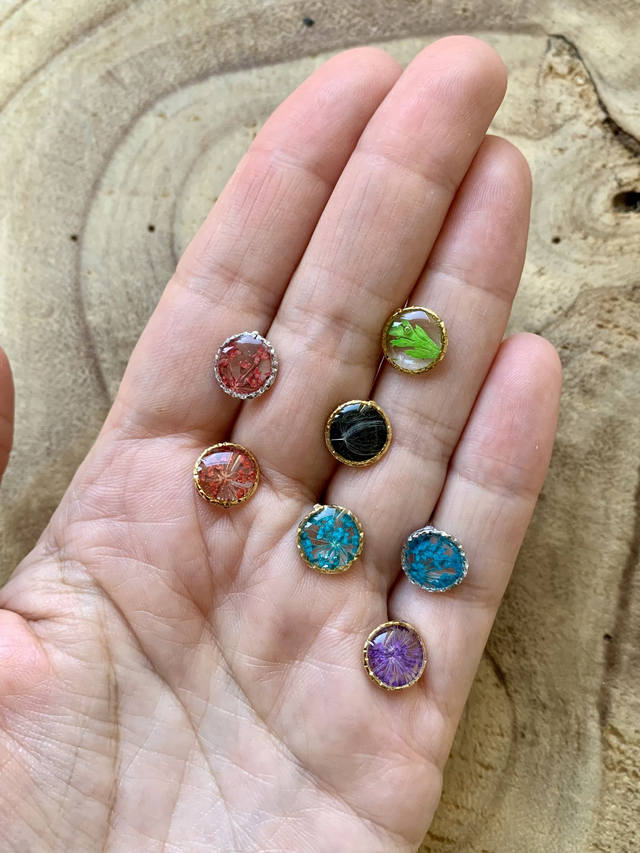 Paire de Puces d&#039;oreilles (argentées)