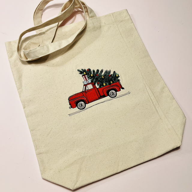 Totebag - Bil på juletur