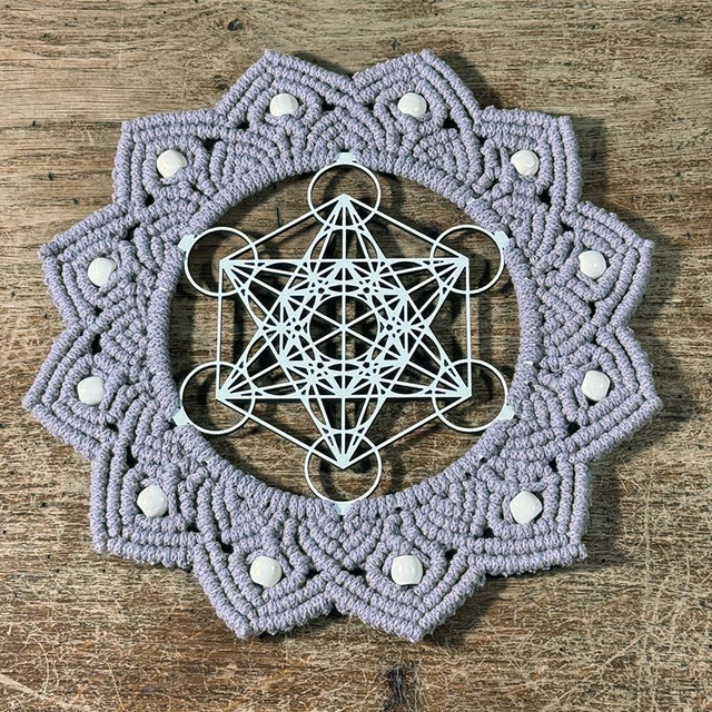 Mandala Metatron mauve