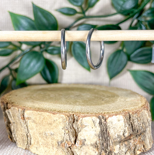 Créoles argentées - Taille M