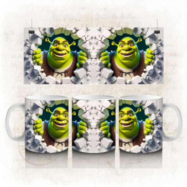 Mug Effet 3D shrek