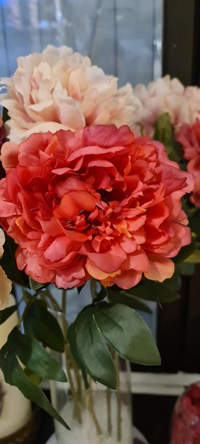 Fleur artificielle pivoine rose fuschia 