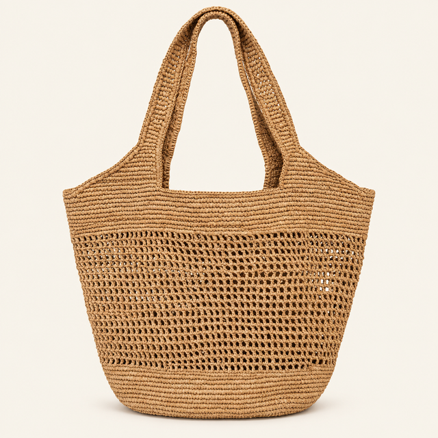 Sac Cannelle en raphia de Madagascar