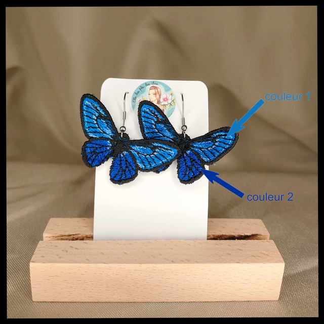 Boucles d&#039;oreilles Papillons Personnalisables 