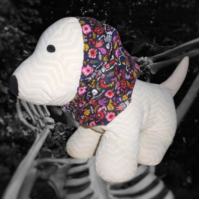 Snood Taille L Coton "Dia De Los Muertos"