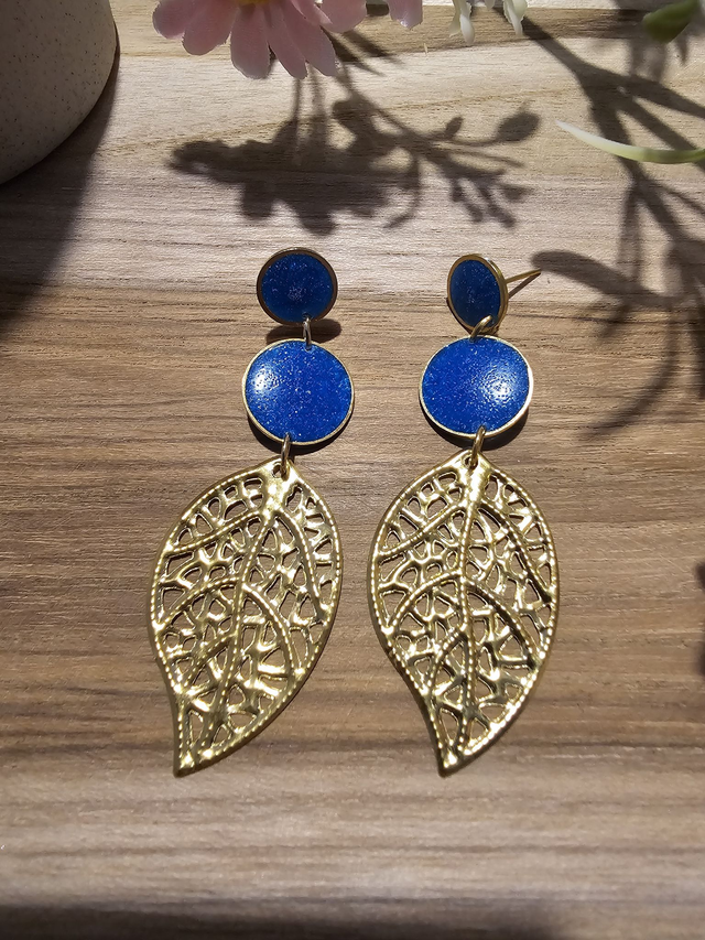  Légèreté Bohème &quot;Éclats de Feuilles&quot;– Boucles d’oreilles feuille ajourée