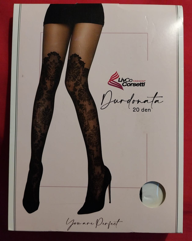 Collant noir fantaisie "Durdonata"