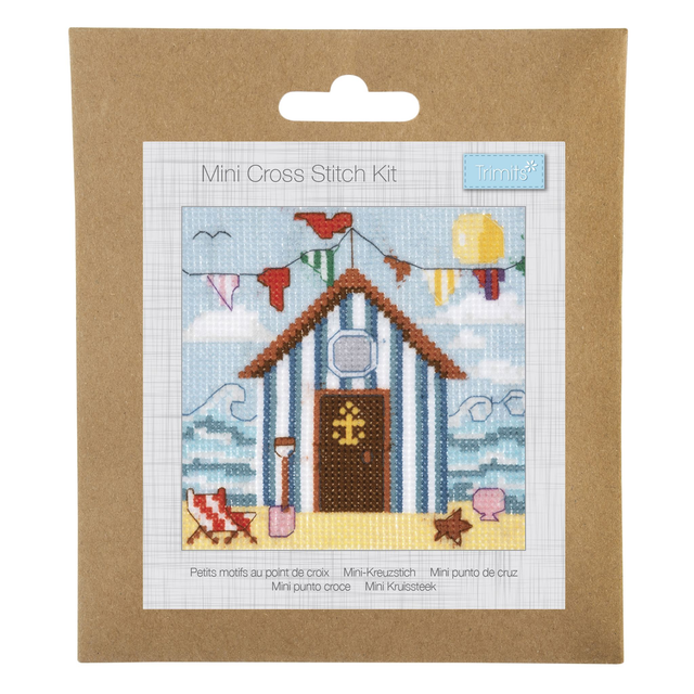 Counted Cross Stitch Kit: Mini: Beach Hut