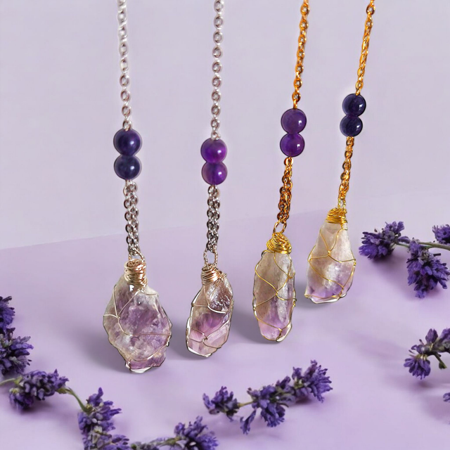 Pendule divinatoire LYTHAË –  améthyste