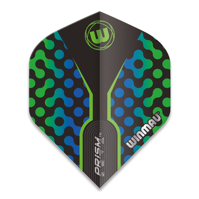 WINMAU PRISM ZETA STANDARD GREEN AQUA FLIGHTS 5023231015600