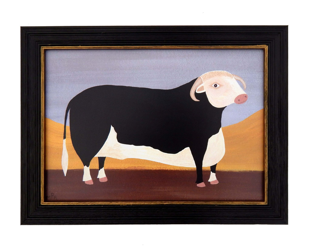 Framed Fine Art Print - Prize Herefordshire Bull