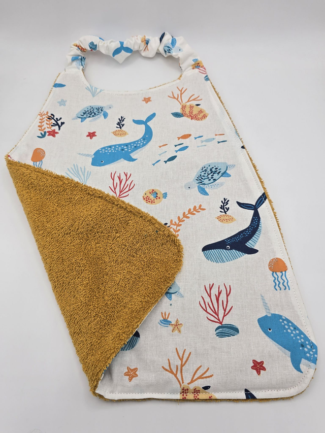 Bavoir enfant double face