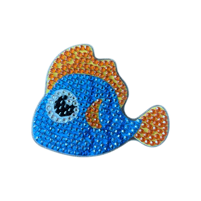 Blue/Orange Fish Magnet