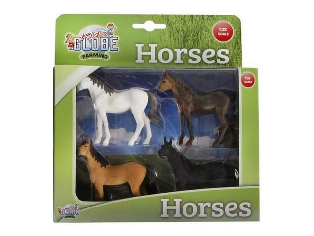 assortiment 4 chevaux Kids globe 570199 1/32