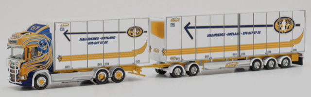 Scania CR 20 HD Schwedencombi  Malmbergs Akeri Herpa 1:87